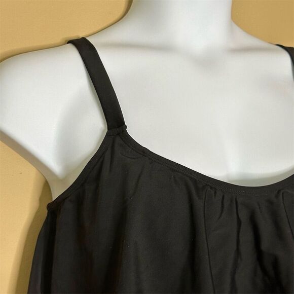 Torrid Women's Black Wireless Flounce Bikini Top Size 1X - Picture 2 of 11